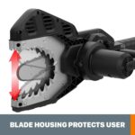 Motosierra Inalámbrica WORX JawSaw WG320 20V con Poste de Extensión de 5 Pies Batería y Cargador Incluidos