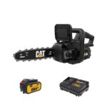 Motosierra Caterpillar DG230 18V 12 Pulgadas Inalámbrica sin Escobillas con Freno de Cadena de Inercia Batería y Cargado