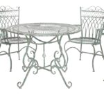 Juego de Comedor Bistró SAFAVIEH Thessaly PAT5003D 5 Piezas Hierro Verde Oscuro Antiguo