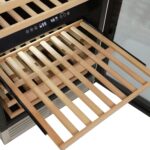 DUURA Elite Wine Cooler Designer Series Refrigerador de bebidas de doble zona, capacidad de 46 botellas con 6 estantes e