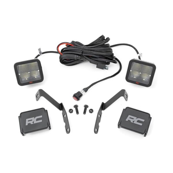 Kit de Luces LED de Zanja Rough Country 82059 2 Pulgadas 80W 9600 Lúmenes para Chevy Silverado y GMC Sierra 2007-2014