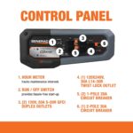 Generador Portátil Generac GP6500E 7713 de Gasolina 6500 Vatios Arranque Eléctrico Tecnología PowerRush y COsense