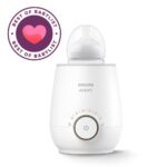 Calentador de biberones Philips AVENT SCF358/00 con biberones de vidrio natural paquete de 4 de 4 onzas y paquete de 4 d