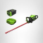 Cortasetos Inalámbrico Greenworks HT60L211 60V 26 Pulgadas Motor Sin Escobillas Batería 2.0Ah y Cargador Incluidos