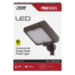 Luz de Inundación LED para Exteriores Feit Electric S7CSFL/850/BZ/4 30W 3500 Lúmenes 5000K Bronce Cabezal Ajustable Paqu
