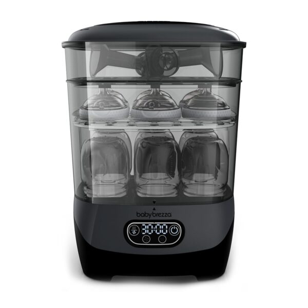 Esterilizador y Secadora de Biberones Baby Brezza BRZ0142 Advanced Carbón Capacidad 8 Biberones con Filtro HEPA