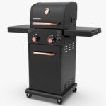 Parrilla de Gas Permasteel PG-40201-BC 2 Quemadores 360 Pulgadas Cuadradas Negro Cobre