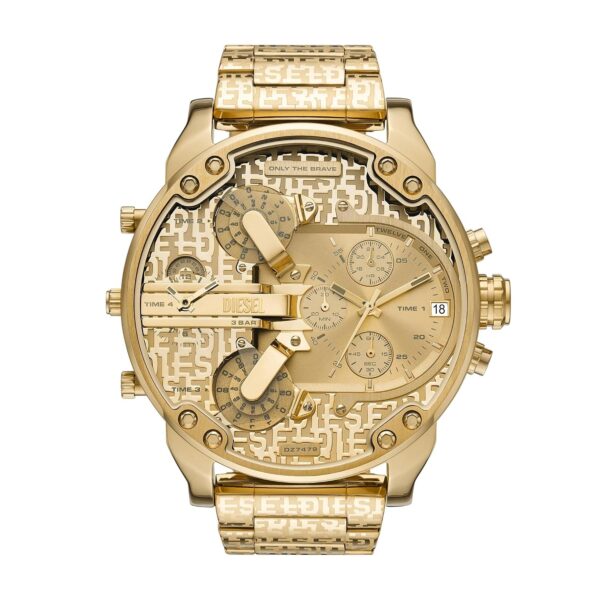Reloj Diesel Mr Daddy 2.0 DZ7479 Hombre Cronógrafo Caja 57 mm Acero Inoxidable Dorado
