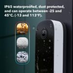 ecobee Timbre de video inteligente con cámara (con cable) - con cámara HD líder en la industria, seguridad inteligente,
