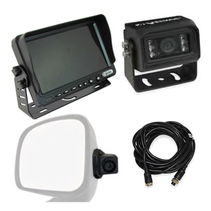Kit de Cámara de Video Velvac 719620 Modelo 843 con Podcam Cámara de Respaldo y Monitor