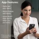 Kidde Detector de humo inteligente y aire interior, monitor de calidad, WiFi, dispositivo compatible con Alexa, cableado