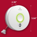 Kidde Detector de humo inteligente, WiFi, dispositivo compatible con Alexa, cableado con respaldo de batería, alertas de