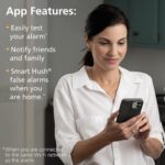 Kidde Detector de humo inteligente, WiFi, dispositivo compatible con Alexa, cableado con respaldo de batería, alertas de