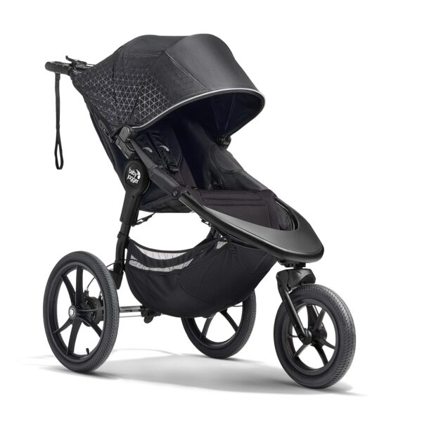 Baby Jogger Summit X3 Cochecito de correr de 3 ruedas con freno de mano, plegado compacto de una mano y suspensión en to