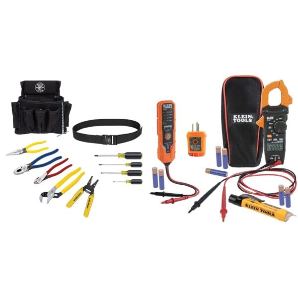 Kit de Herramientas Klein Tools 92911 para Electricista Aprendiz 11 Piezas con Kit de Prueba de Voltaje CL120VP