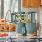 Procesador de Alimentos para Bebé Babymoov Duo Meal Glass A001132_US Vaporizador de Vidrio Integrado Cesta de Acero Inox