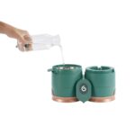 Procesador de Alimentos para Bebé Babymoov Duo Meal Glass A001132_US Vaporizador de Vidrio Integrado Cesta de Acero Inox