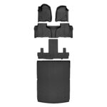 Tapetes SMARTLINER para todo clima 3 filas y forro de carga Cadillac Escalade ESV 2021 2023 con asientos de cubo negro