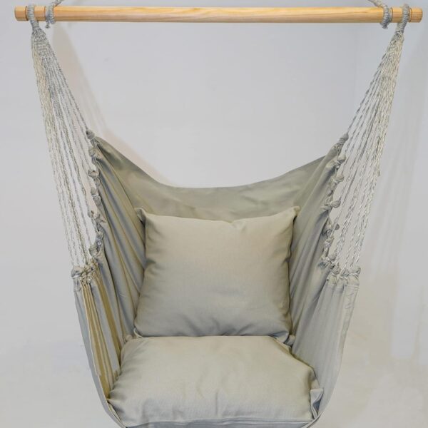 Juego de Hamaca Calloway Mills 11060HCSET Palm Sage con 2 Almohadas 100% Algodón Barra Esparcidora de Madera de Pino 44