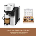 Nespresso Vertuo Lattissima - Cafetera de café y espresso de De'Longhi, blanco mate y brillante