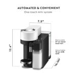 Nespresso Vertuo Lattissima - Cafetera de café y espresso de De'Longhi, blanco mate y brillante