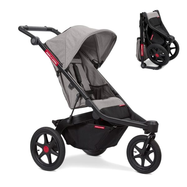 Radio Flyer Momentum - Cochecito de bebé para correr, artículos esenciales para recién nacidos, viajes de niños pequeños