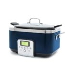 GreenPan Elite 8 en 1 Olla de cocción lenta programable de 6 cuartos de galón, eléctrica, con tapa apta para lavavajilla