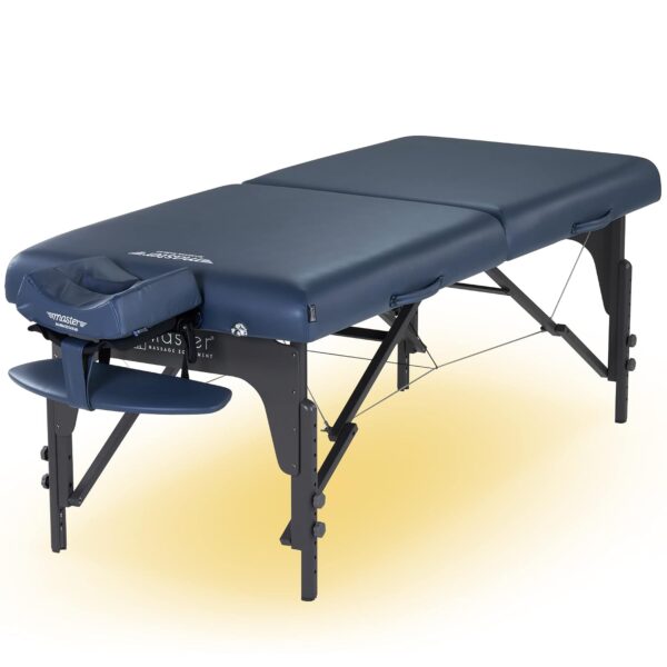 Mesa de Masaje Master Massage Montclair 10112+10644M con Sistema de Iluminación Ambiental Azul Rey 31 Pulgadas