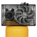 DEWALT Compresor de aire vertical de 25 galones, portátil, lubricación con aceite, transmisión por correa, 200 PSI máx.,