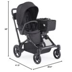 Contours Element Side by-Side - Cochecito convertible para niños pequeños y bebés, individual a doble, opciones de asien