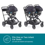 Contours Element Side by-Side - Cochecito convertible para niños pequeños y bebés, individual a doble, opciones de asien