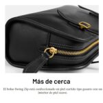 Bolsa Coach Cremallera Swing para Mujer CM565 B4 BK Cuero Negro