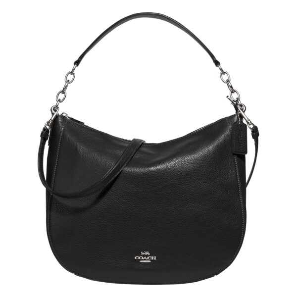 Bolso Coach Elle Hobo CP574 de Cuero de Guijarros Negro para Mujer