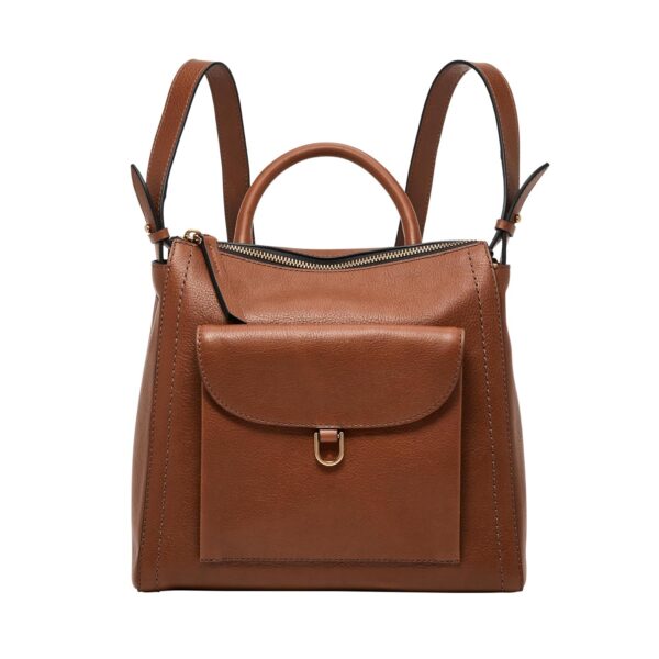 Mochila Convertible Fossil Parker ZB1921200 Cuero LiteHide Marrón Mini