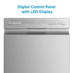 Midea MDF18A1AST Lavavajillas empotrado con 8 configuraciones de lugar, 6 programas de lavado, cuba de acero inoxidable,