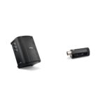 Bocina Bluetooth Bose S1 Pro+ Sistema PA Portátil con Transmisor Inalámbrico XLR de Micrófono Línea Negro