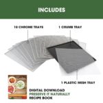 Excalibur Deshidratador de alimentos de la serie Select de 10 bandejas para carne seca, frutas, verduras, hierbas, golos