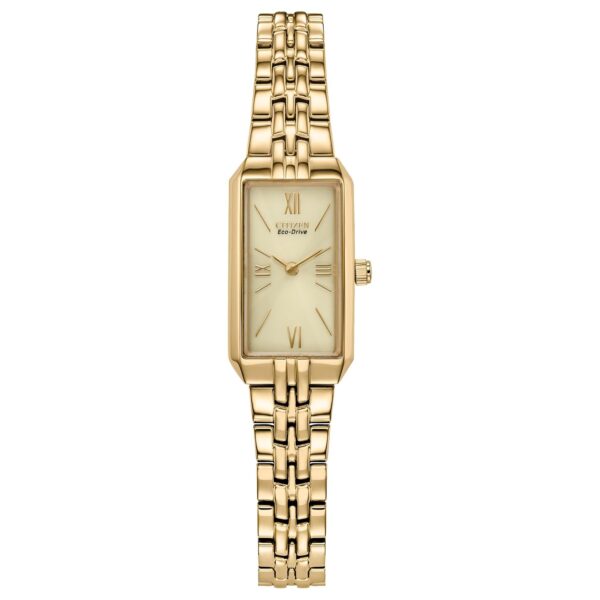 Reloj Citizen Eco-Drive Corso EG2693-51P Pulsera Acero Inoxidable Tono Dorado Esfera Beis Resistente al Agua 30 Metros