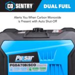 Generador Inversor Pulsar PGDA70BiSCO Combustible Dual 7250 Vatios Azul