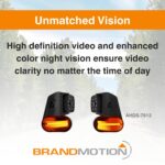 Cámaras de Marcador Lateral Inalámbricas HD Brandmotion AHDS-7812 1080p IP68 Visión Nocturna Par Izquierda y Derecha