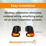 Cámaras de Marcador Lateral Inalámbricas HD Brandmotion AHDS-7812 1080p IP68 Visión Nocturna Par Izquierda y Derecha
