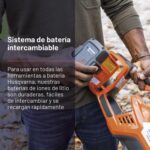 Soplador de Hojas Husqvarna 350iB Inalámbrico 200 MPH 800 CFM Batería 40V 7.5 Ah