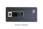 Protex H4-2043ZH-BLACK - Caja fuerte personal con apertura de 3 vías Llave de emergencia, operada con tarjeta, teclado d