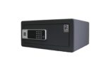 Protex H4-2043ZH-BLACK - Caja fuerte personal con apertura de 3 vías Llave de emergencia, operada con tarjeta, teclado d