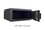 Protex H4-2043ZH-BLACK - Caja fuerte personal con apertura de 3 vías Llave de emergencia, operada con tarjeta, teclado d