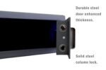 Protex H4-2043ZH-BLACK - Caja fuerte personal con apertura de 3 vías Llave de emergencia, operada con tarjeta, teclado d