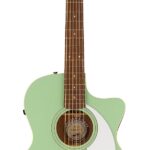 Newporter Player, diapasón de nogal, golpeador blanco, verde surf