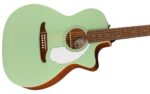 Newporter Player, diapasón de nogal, golpeador blanco, verde surf