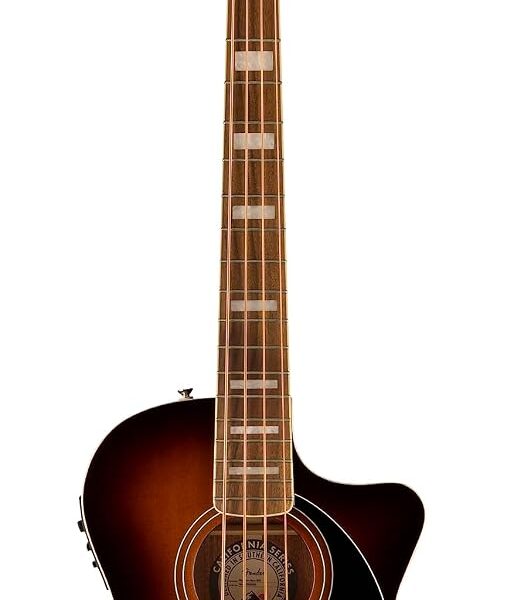 Fender Kingman V2 - Bajo acústico, 4 cuerdas, pastilla de guitarra acústica Fishman Bass con afinador, ecualizador y con