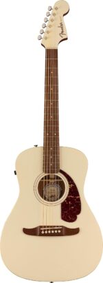 Fender Guitarra acústica Malibu Player, Olympic White